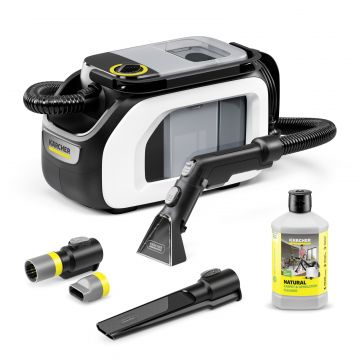 SE 3 Compact Home cu accesorii de curățat încălțămintea și detergent natural