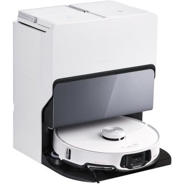 Xiaomi Robot de Aspirare Roborock S8 MaxV Ultra S8MVU02-00, aspirator si mop, mapare 3D, 5200 mAh, 10.000Pa, recipient praf 270 ml, recipient apa 100 ml, 60 W, 180 min autonomie, alb