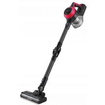 ZELMER Aspirator vertical Zelmer Piotr Cordless ZSVC 511DF, 145W, 0.8l, Negru-Rosu