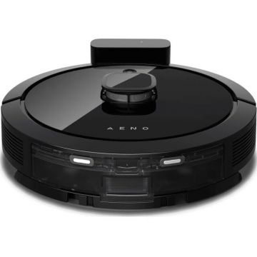 AENO Aspirator Robot Aeno ARC0007S, Wireless, 4000Pa, 5200mAh, 0.3l, Filtru HEPA, Autonomie, 250min, Negru