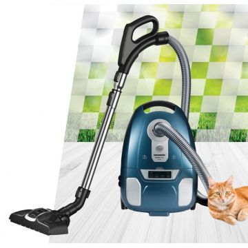 Aspirator cu sac Silent, Hepa 13 Lumaclean, Heinner, 180W, 3.5L, albastru