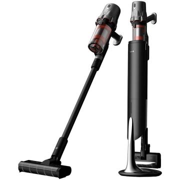 Aspirator Deerma DEM-T30W Station, vertical, 240W, 0.56L, Negru/Gri