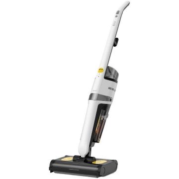 Aspirator Deerma DEM-VX20W, vertical cu mop, 420W, 0.6L, Alb