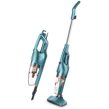 Aspirator Deerma vertical DX900 Blue, 600W, 0.8L, Albastru