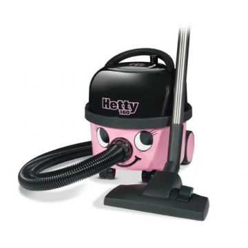 Aspirator fara sac Numatic Hetty HET160, 620 W, 6 l, Cablu 10m (Roz)