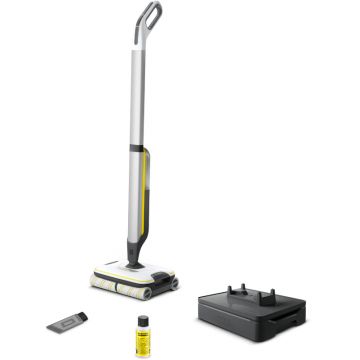 Aspirator Karcher FC 7, Mop electric, 0.2L, Argintiu/Alb