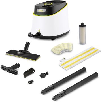 Aspirator Karcher SC 3 Deluxe, de curatat cu abur, 1900W, Alb/Negru