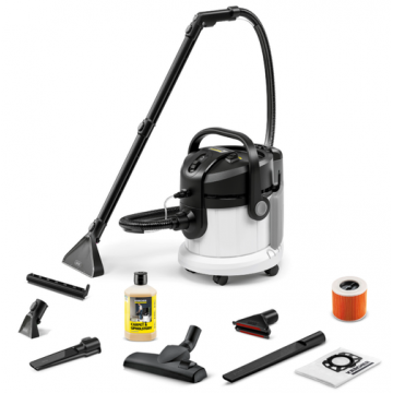 Aspirator Karcher SE 4 Plus Special, pulverizare cu extractie, 1000W, t4L (Alb//Negru)