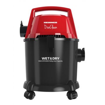 Aspirator multifunctional Duoclean, Heinner, 1400W, 21L/6L, negru/rosu
