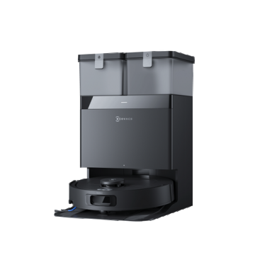 Aspirator robot Ecovacs DEEBOT T30C BK, 20000Pa, TruEdge 2.0, Auto-Lift Mopping 9mm, OZMO Turbo 2.0, Capacitate sac praf statie 3 L, Autonomie 180 minute, TrueDetect (Negru)