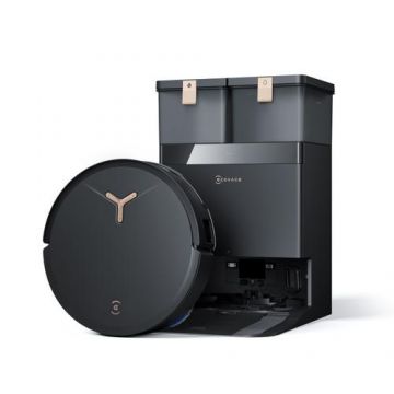 Aspirator robot Ecovacs DEEBOT T50 MAX PRO OMNI BK, 15000 Pa, TruEdge 2.0, OZMO Turbo, 1650 W, Wi-Fi, Bluetooth (Negru)