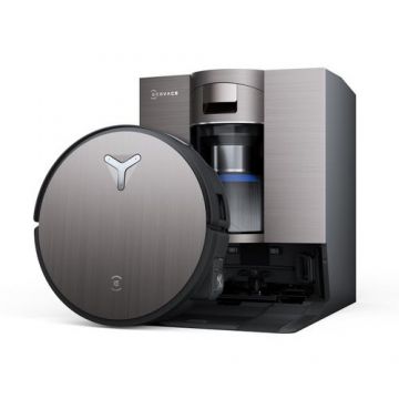 Aspirator robot Ecovacs Deebot X11 OmniCyclone, 19.500 Pa, OZMO Roller, TruEdge 3.0, Smart Wet&Dry, ZeroTangle 3.0, Recipient praf 0.22 l, Rezervoare apa 0.11 l (Negru)