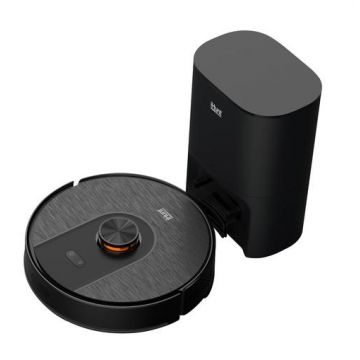 Aspirator robot iHUNT BRO Robo Clean V6 cu Dust Dock, Autonomie 120 minute, Rezervor 0.3 l, Recipient  praf 0.25 l, Colector 3 l, 45 W (Negru)