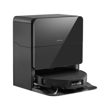 Aspirator robot Roborock Saros 10 S1052-00, 65 W, Recipient praf 0.27 l, Autonomie 220 minute, Rezervor apa 70 ml, LDS, LiDAR (Negru)