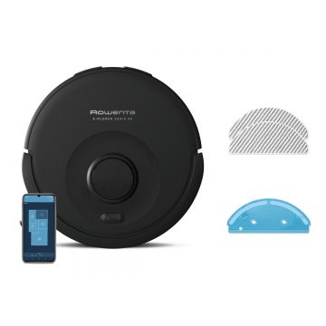 Aspirator robot Rowenta X-Plorer Serie 85 RR87C5WH  aspira si spala  putere de aspirare 6000 Pa  autonomie 270 minute  4 trepte de putere  statie de i