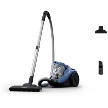 Aspirator Rowenta RO3721EA, fara sac, 750W, 1.5L, Albastru