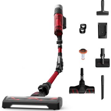 Aspirator Rowenta X-Force Flex 9.60 Allergy RH2099WO, vertical, 250W, 0.44L, Negru/Rosu