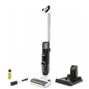 Aspirator vertical cu spalare Karcher FCV 3, 160W, autonomie 30 min (Alb/Negru)