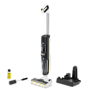 Aspirator vertical cu spalare Karcher FCV 4, 180W, Autonimie 45 min (Negru)