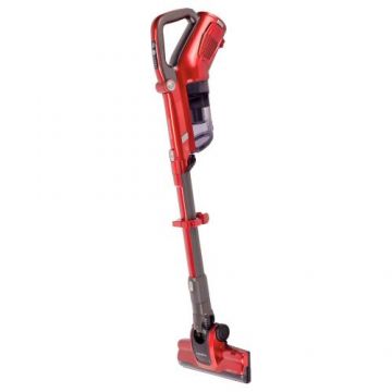 Aspirator vertical Daewoo RSH-310GR-1, tip stick, Putere 130 W, recipient colectare 0.6 L, filtru HEPA, baterie Litiu-Ion reincarcabila, Autonomie 30 min (Rosu)