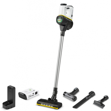 Aspirator vertical Karcher VC 6 Cordless ourFamily Battery Plus, 800ml, 25.2V x 2buc (Alb/Negru)