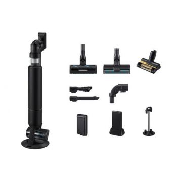 Aspirator vertical Samsung Bespoke AI Jet Ultra, VS90F40DEK/GE, 400 W, Curatare cu AI, Aspirare ciclonica, Recipient 0.5 l (Negru)
