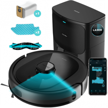 CECOTEC Robot de aspirare Cecotec Conga 8290 Immortal Ultra Power Home X-Treme, 7000 Pa, iTech Laser Eye, baza autocuratare, autonomie 280 minute, aspirator si mop