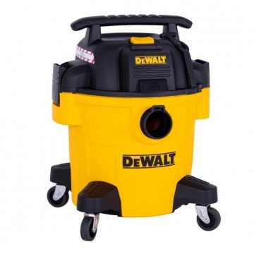 Dewalt Aspirator cu sac, umed/uscat 20L, DeWALT, 1050W, HEPA, Negru-Galben
