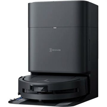 Ecovacs Aspirator robot Ecovacs Deebot T80 OMNI ( inclusiv statia OMNI), hnologia TruEdge 2.0 si senzorul de margine TruEdge 3D, 18000 Pa, Negru