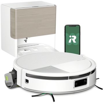 iRobot Roomba Max 705 Combo + dock AutoWash - alb - Aspirator robotizat cu mop