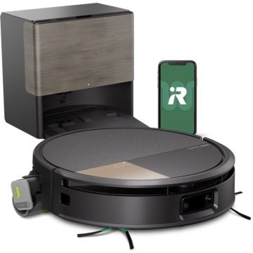 iRobot Roomba Max 705 Combo + dock AutoWash - negru - Aspirator robotizat cu mop