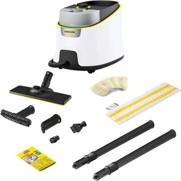 Kärcher Aparat de curatat cu abur Kärcher SC 4 Deluxe EasyFix, 2250W, cu set de curatare a podelelor EasyFixm Alb-Negru
