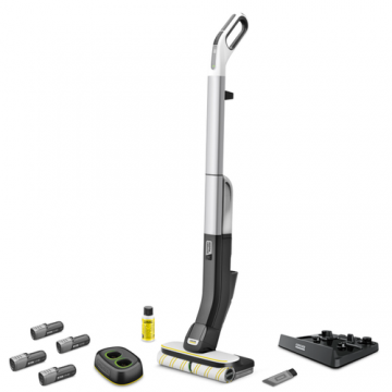 Mop electric Karcher FC 4-4 Battery Set 4B Duo, 200/400 ml, autonomie 30 min (Gri/Negru)