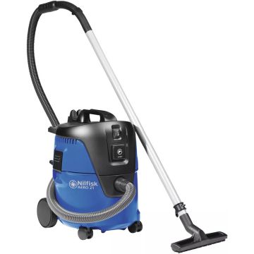 Nilfisk Aspirator uscat umed, Nilfisk Aero 21-21 PC, 1000 W,  Negru-Albastru