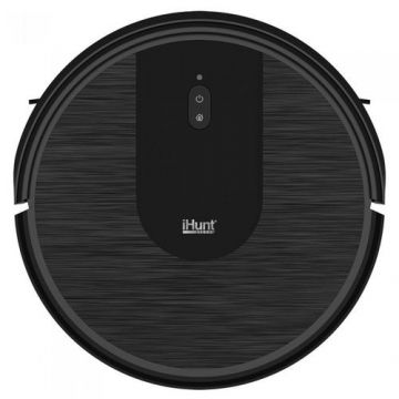 Robot aspirare iHunt Bro Robo Clean V3 cu iHunt Home App, Mop, Autonomie 120 minute, 28 W, 0.26 l (Negru)