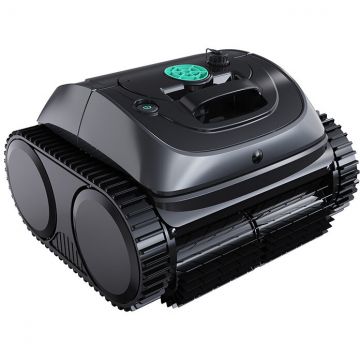 Robot de Curatat Piscina C1 fara Fir Acumulator 4600mAh Autonomie pana la 2.5 Ore Putere 65W IPX8 Negru/Gri
