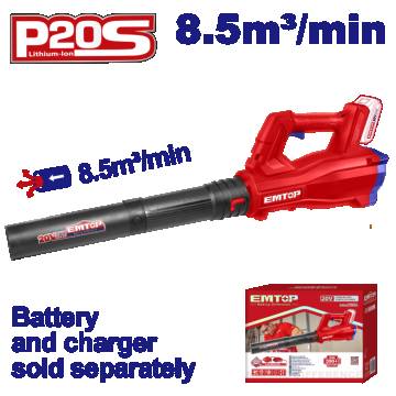 Suflanta fara acumulator si incarcator, 8.5m3 min - ELAB20323, EMTOP