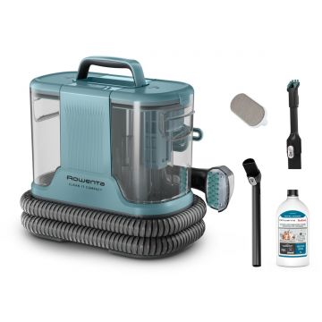 Aspirator cu spalare Rowenta Clean IT Compact IN3021F0  400W  rezervor apa & detergent 1.4L  rezervor apa murdara 0.85L  functie autocuratare  accesor