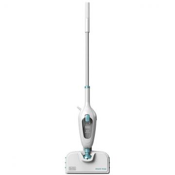 Black&nbsp;&&nbsp;Decker Mop cu aburi Black+Decker FSMH13E5, Putere 1300W, 5-in-1, Albastru-alb