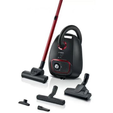BOSCH Aspirator cu Sac Bosch Seria 4 ProPower BGL41POW2H, 850 W, Capacitate sac 4L, Cablu 8m, Negru