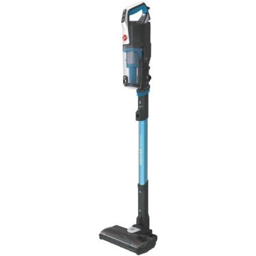 CANDY Aspirator vertical Hoover HF522STP 011, 290 W, Recipient 0.45 l, Autonomie 45 minute, Albastru/Gri