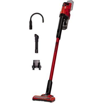 Einhell Aspirator vertical 2 in 1 pe acumulator Einhell TE-SV 18 Li-Solo Power X-Change, Li-Ion, 18V, fara sac, recipient 0.6 l, tehnologie ciclon, sistem filtrare triplu, perie motorizata, iluminare Led, fara acumulator si incarcator in setul de livrare