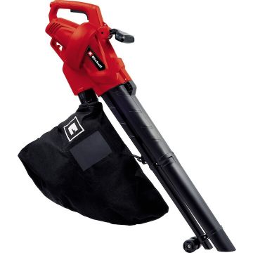 Einhell Suflanta si aspirator pentru frunze Einhell GC-EL 3024 E, 3000 W, flux aer 240 km/h, putere aspiratie max. 650 mc/h, sac colector 40 l