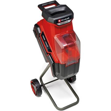 Einhell Tocator crengi si resturi vegetale pe acumulator Einhell REDAXXO 36/25 SOLO Power X-Change, 36 V, grosime maxima a ramurilor 25 mm, 3 lame reversibile din otel, sac de colectare de 55 l, maner de transport, fara acumulator/incarcator