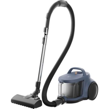 Electrolux Aspirator fara sac Electrolux 500 EL51C1LDB, 850 W, recipient praf 2l, filtrare HEPA, raza de actiune 9 m, perie premium AllFloor, tub metalic telescopic cu blocare, albastru denim/negru
