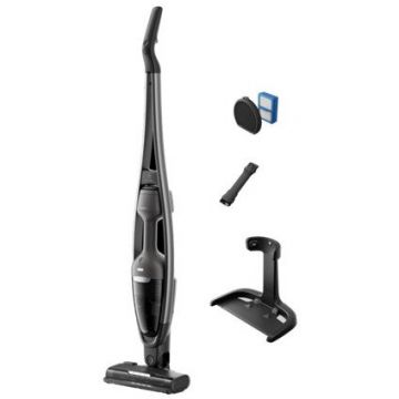 Electrolux Aspirator vertical 2 in 1 Electrolux Seria 600 ES62CB25DH, 25.2V, 2.5Ah, autonomie pana la 55 min, 3 trepte de putere, perie multisuprafete PowerPro cu LED-uri, gri inchis