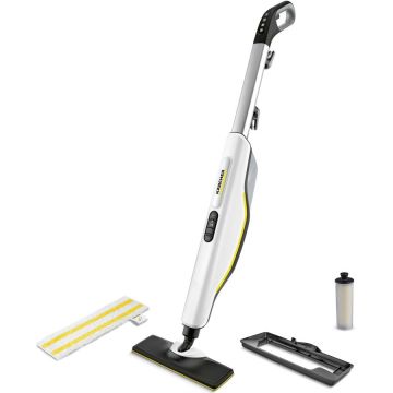 Karcher Mop cu abur Karcher SC 3 Upright EasyFix, 1600 W, rezervor 0,5 l, reglare abur, cartus de decalcifiere, accesoriu pentru reimprospatare covoare, 1.513-530.0, Alb/Negru