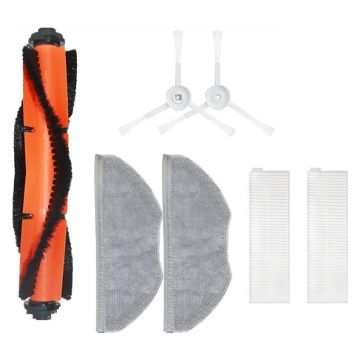 Set accesorii PAA-home compatibil cu aspiratorul Rowenta, Tefal X-Plorer Serie 95, RR7975WH RR7987WH, 1 perie centrala cu capeti detasabili, 2 filtre,