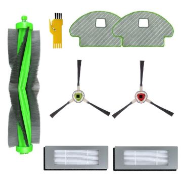 Set accesorii PAA-home, compatibile cu aspiratoarele iRobot Roomba Combo R111840 R1138,  continut: 2 lavete, 2 filtre, 2 perii laterale , 1 perie cent