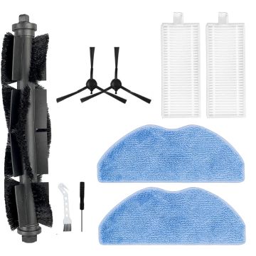 Set accesorii PAA-home® compatibile cu Beko VRR60314, contine 1 perie centrala, 2 filtre, 2 perii laterale negre si 2 lavete si unelte curatare